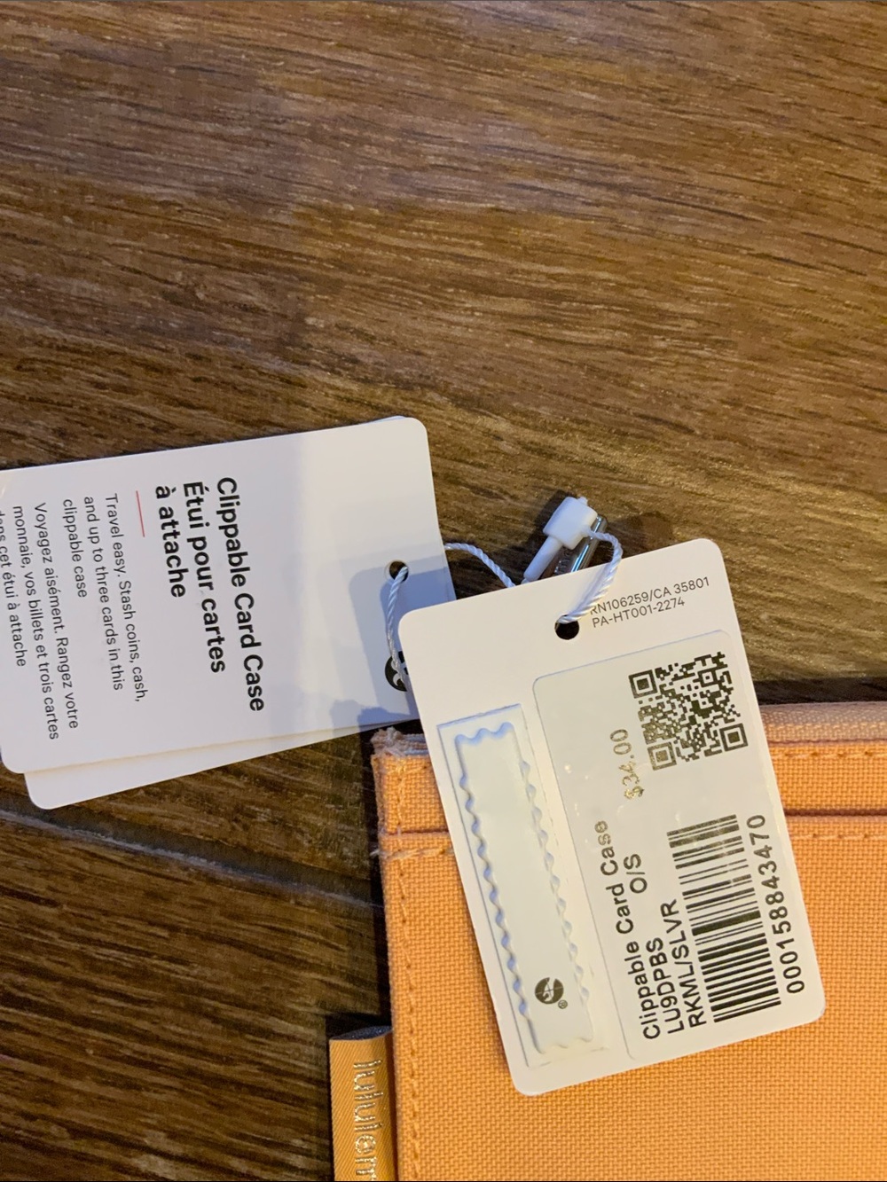 Lululemon Clippable Card Case - Picture 2 of 3